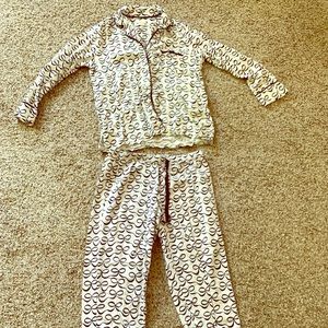 Kate Spade, Size S, black and white bow pajamas